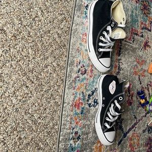 Black high top CONVERSE 4.5 mens 6.5 womens